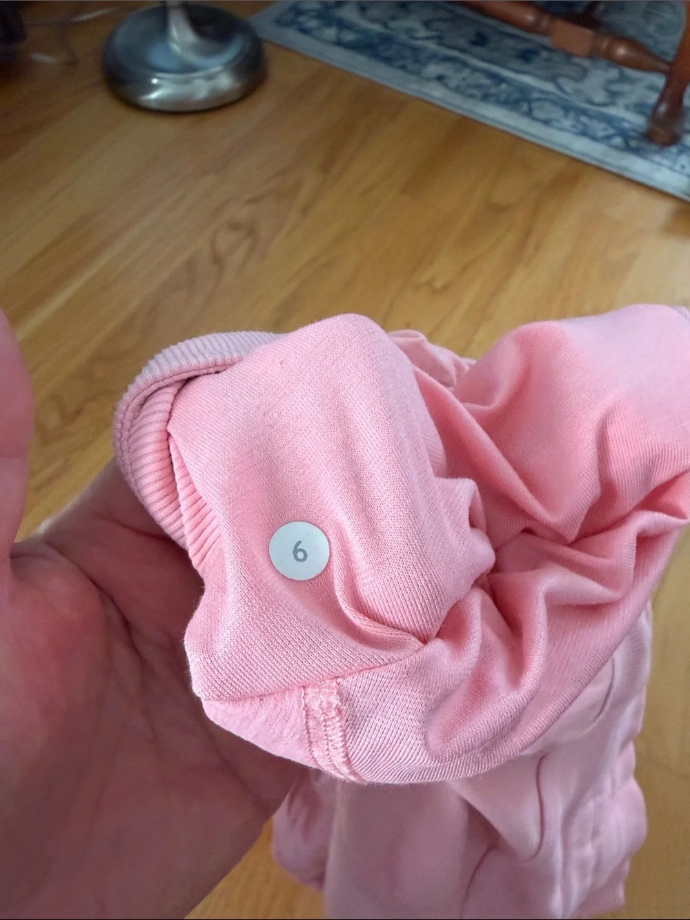 Lululemon studio dance pant Capri 6 light pink/peach